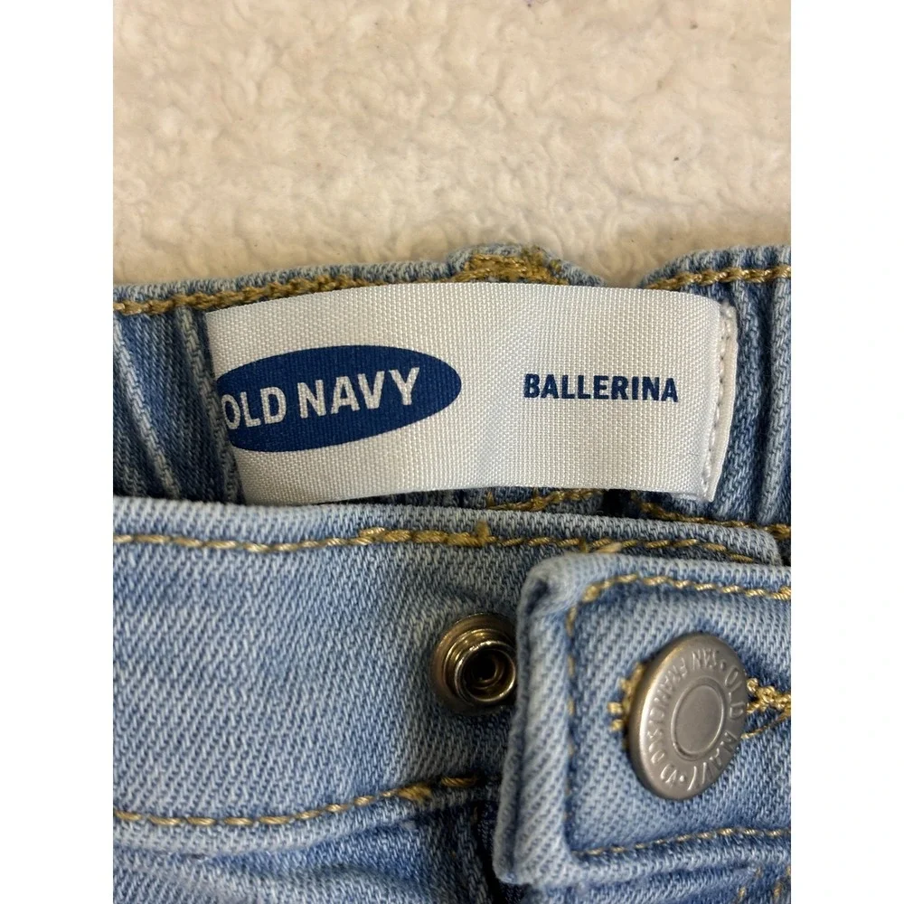 Old Navy Ballerina Toddler Girls‎ Rainbow Embroidered Skinny Jeans Light 18-24